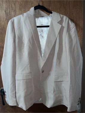 Women’s Classic Cream Blazer - Single-Breasted Stylish Jacket
